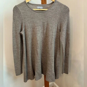 Kenar Medium Tan 100% Merino Wool Sweater Neutral Minimalist